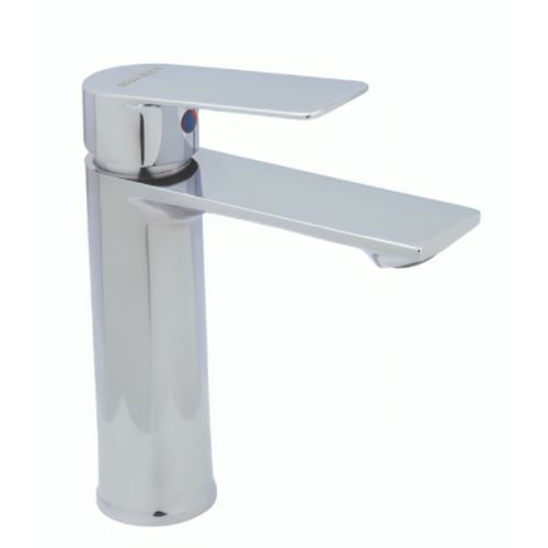 Short Washbasin Mixer Height 16 cm, Chrome Color | Albayt Alaniq Sanitary Tools