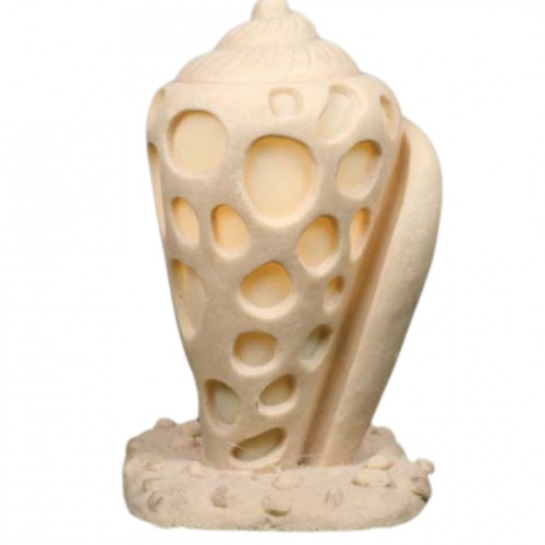Decorative Marble Shell 1 Bulb Length 46 cm Beige Color | Matkel Store