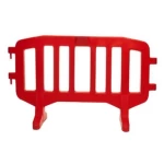 حاجز مرور بلاستيك مقاس 2×1 متر  لون احمر 