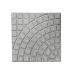 Cement tiles, Classico Quarter Circular design, length 40 cm width 40 cm thickness 4 cm, gray color | Al Wasd Industrial