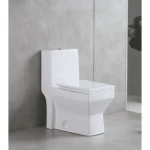 مرحاض افرنجي ارضي ابيض اللون مقاس 25 سم - 30 سم