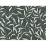 Dutch leaf patterned wall Covering, size 10 m x 0.53 m, dark green color, model 221321 