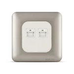 فيش يو اس بي مزدوج 4.2 امبير، لون تيتانيوم، 7×7 سم | سبكترا