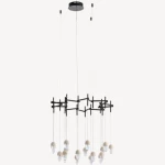 Ceiling Pendant Light, Dimensions 99x99x20 cm, black Color
