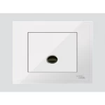 Cable Outlet D3, White Color, 25 Amp, Dimensions 7×7 cm