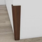 Wall fiber corner, size 240 cm × 3 cm × 3 cm, brown color 