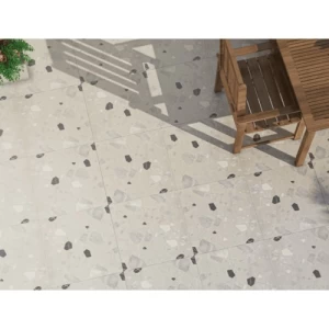 Outdoor Ceramic Flooring 15 mm Height 50x50 cm Grey, Broody Model | Abyat Company