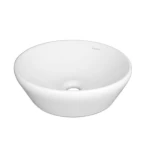 Round Ceramic Counter Top Wash Basin 40x40 cm, Brilliant White Color