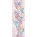Italian Wall Covering, Multi-colored, Length 10 m, Width 0.73 m, Model 25210