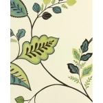 Wall decoration leaf-patterned design, size 10 m x 0.53 m, beige and green color, model 20585