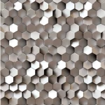 ورق حائط تصميم ثلاثي الابعاد مقاس 10م×0,53م، لون بيج