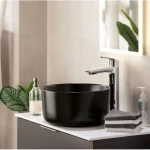Porcelain Counter Wash Croma Model Matte Black Color, Size 36×36×18 cm  