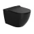 Wall Hung Toilet, Matte Black Color, Modern Design, Dimensions 37×37×49.5 cm 