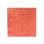 Decorative Floor Tiles Concrete , Size 40x40x4 cm, Thickness 4 cm, light red Color | Al Sarif Company, model CONT-40404-LRD-D1