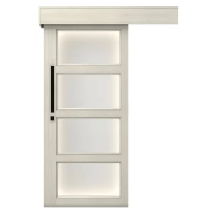 Premium Wooden Sliding Doors 160×235 cm Light Gray, Model GPR01 | 