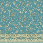 decorated mosque carpet, blue color, pile height 14 mm, design Al-Azhar 