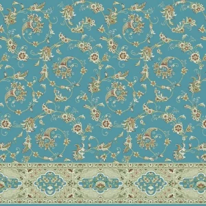Decorated Mosque Carpet Pile Height 14 mm Blue Color, Design Al-Azhar | 