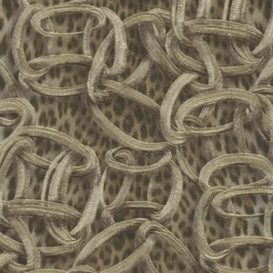 Italian Wallpaper Patterned Design Beige Color, Size 10mx0.70m, Model RC18023 | Balbaid Decor Company