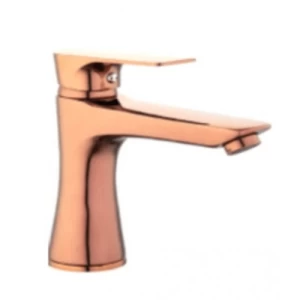 Automatic Washbasin Tap Brass, Short Rose Gold Color | Al Muhaidib Sanitary and Ceramic