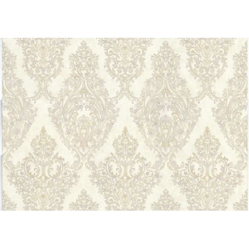 Italian Wallpaper Classic Design 10 m x 1.06 m Cream Color, Model 81907 | Balbaid Decor Company