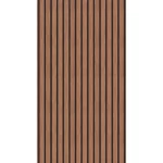 Wood alternative cladding with natural design, brown and black color, height 290 cm, model 40-104