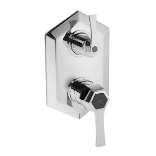 Italian One Way Shower Mixer 15.3x5.2-7.2 cm, Shiny Chrome, 15 bar | Hatch Company
