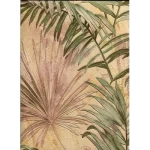 ورق جدران ايطالي لون بيج تصميم مشجر، مقاس 10 م×0.70 م، موديل rc16098