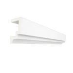 Decorative Cornice Panels for Exterior, 30 cm Height, 18.5 cm Width, 2.48 m Length, White Color | Zakharef Company