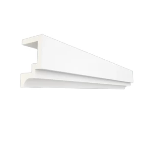 Decorative Cornice Panels Exterior 30 cm Height 18.5 cm Width 2.48 m Length White | Zakharef Company
