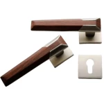 Separated Doors Handles Silver Color