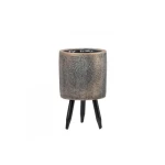 Ceramic plant pot, size 11x17 cm, brown color