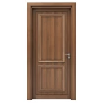 أبواب بريميوم خشبية، مقاس 235 × 115 سم، لون بني، سماكة 6 سم، موديل EX02