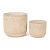 Fiber Cement Vase, Size 11.5×12.5×12.5 cm, Beige , Round Shape