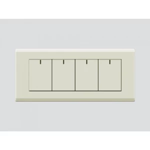 Quadruple Switch 14x7 cm 16 Amp Beige Color | Art DNA