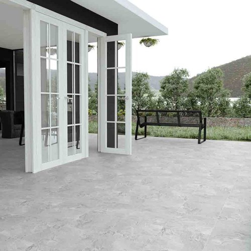 Matte Floor Tiles 50 x 50 x 1.4 cm, Light Gray | Saudi Ceramics