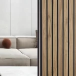 ديكور خشبي داخلي، بني فاتح، عرض 20 سم، سماكة 120 ملم