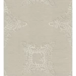Patterned wall paper, length 10 m, width 0.70 m, pale beige color, model 13033