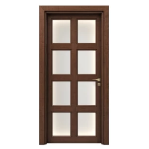 Premium Wooden Door 235x115 cm, 6 cm Thickness, Brown Color | GPR05