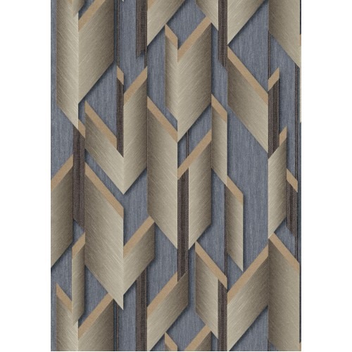 German Geometric Wallpaper 10m x 0.53m Brown, Model 10145-30 | Balbaid Decor Company