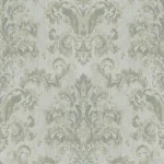 ورق جدران تصميم كلاسيكي، طول 10 م، عرض 50 سم، اخضر