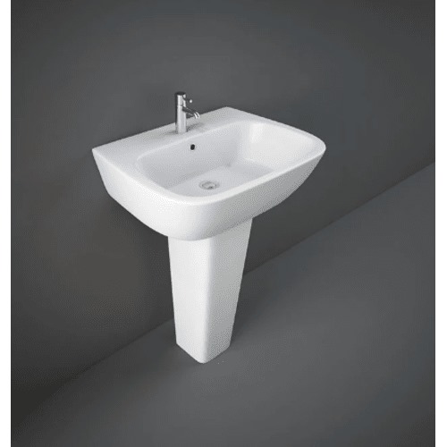 Wash Basin Full Base Height 8 cm Size 50x56 cm White | RAK Ceramics