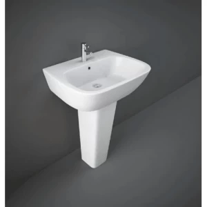 Wash Basin Full Base Height 8 cm Size 50x56 cm White | RAK Ceramics