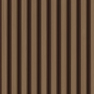 ورق جداري تصميم مقلم مقاس 15.6 م×106 سم لون بني فاتح | خط  الفخامة