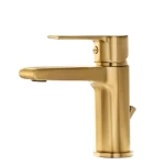 خلاط مغسلة بلون ذهبي