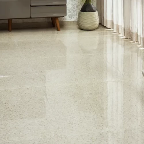 Glossy Tiles Porcelain Size 75 x 75 cm, Cream Color, Flash Model