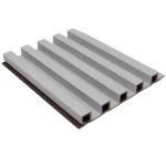Wood alternative for facades, size 20 x 290 cm rectangular, pale gray
