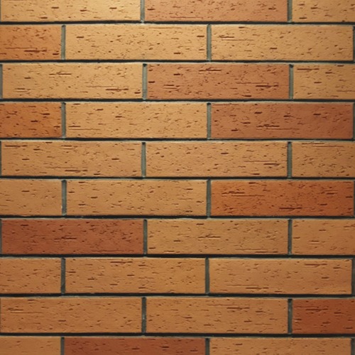 صفائح طينية بتشطيب مودرن بريك 122 C4، أبعاد 24×6 سم، لون بني فاتح | MCM Clay Cladding