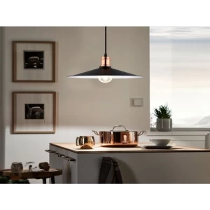 BRIDPORT Decorative Light E27W LED, Black Copper, 1100x360 mm | BRIDPORT