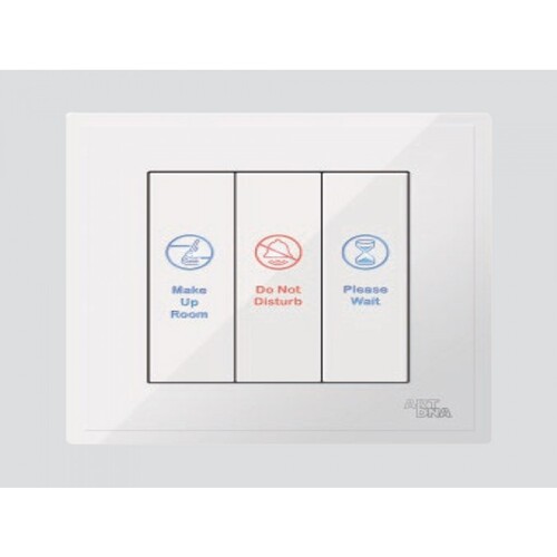Single Indoor Switch DND&MUR D3, 7×7 cm, 1 Amp, White | Art DNA