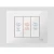 Single Indoor Switch DND&MUR D3, White Color, Size 7×7 cm, 1 Amp